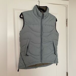 Women’s REI Gray Goose Down Full Zip Puffer Vest